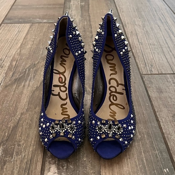 Sam Edelman Lizette heeled open toe shoes size 7 - Picture 2 of 10